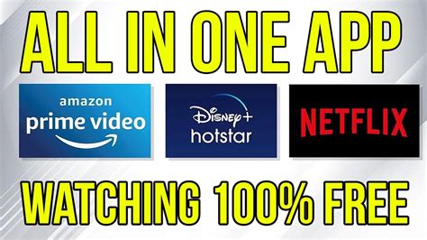 Netflix Amazon Prime Hotstar All In One App Youtube