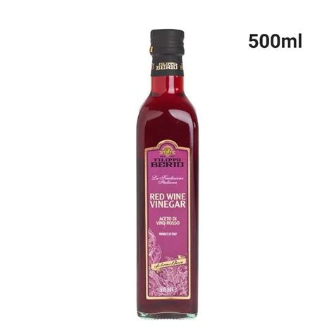 Jual Filippo Berio Red Wine Vinegar 500ml Shopee Indonesia