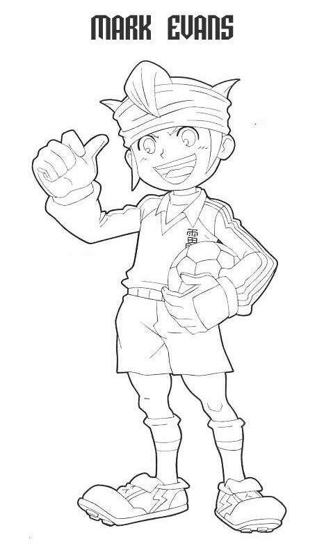 Coloriage Mark De Inazuma Eleven Imprimer