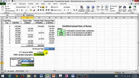 Npv Calculator Excel Template - SampleTemplatess - SampleTemplatess