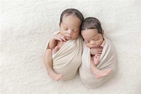 Sleeping Newborn Baby Twins