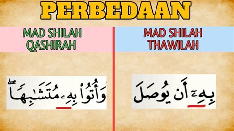 Perbedaan Mad Shilah Qashirah Dan Mad Shilah Thawilah Youtube