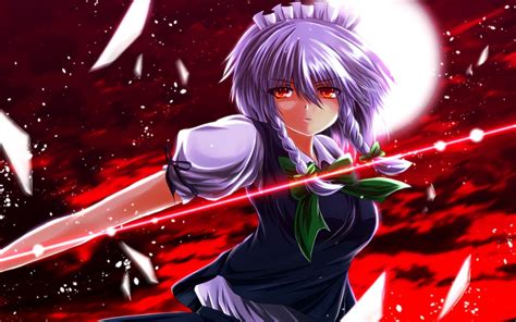 1016514 Illustration Anime Anime Girls Touhou Izayoi Sakuya Pixiv