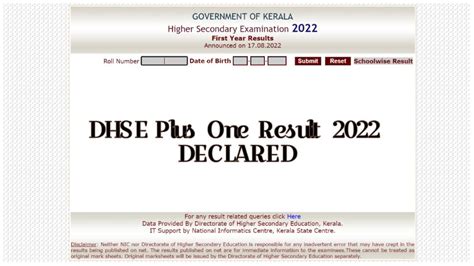 DHSE Kerala Plus One Result 2022 DECLARED At Keralaresults Nic In