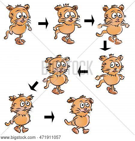 Simple Cat Walk Vector & Photo (Free Trial) | Bigstock