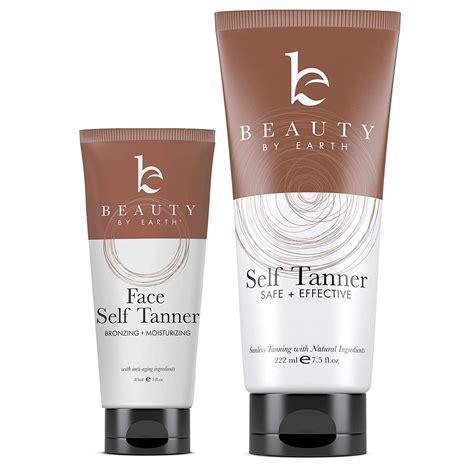 Beauty By Earth Self Tanner Face And Body Made With Organic Aloe Vera