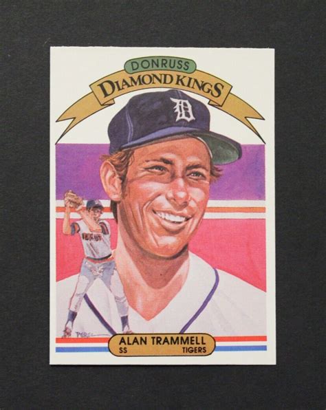 Donruss Alan Trammell Detroit Tigers Diamond Kings Ebay