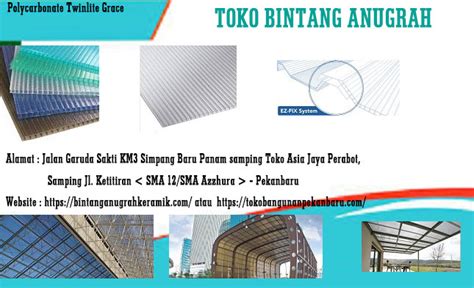 Polycarbonate Twinlite Greca Bintang Anugrah Keramik Pekanbaru