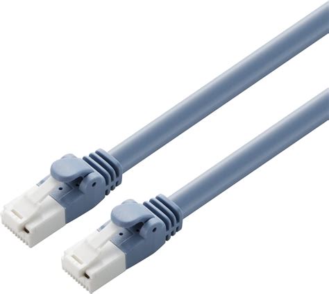 Jp エレコム Lanケーブル Cat6a 1m ツメが折れない 爪折れ防止コネクタ スタンダード ブルー Ld