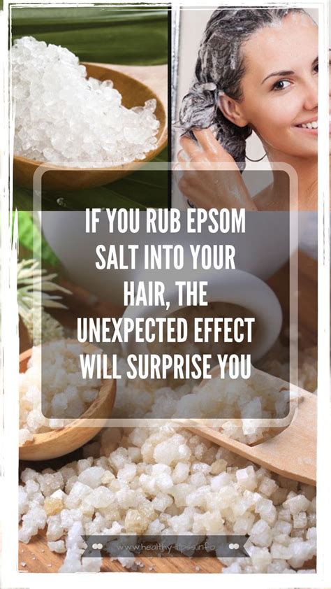 If You Rub Epsom Salt Into Your Hair The Unexpected Effect Will