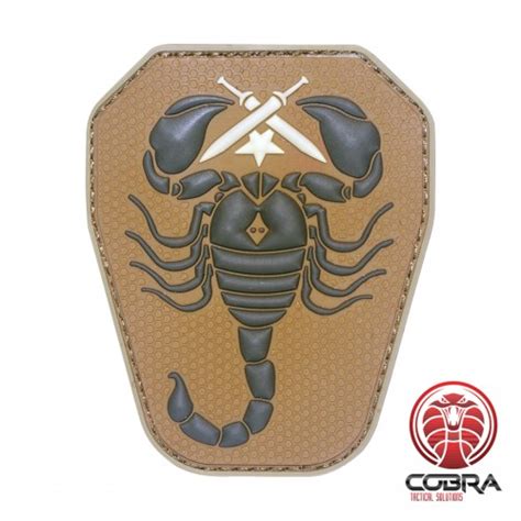 Scorpion Unit Us Army Militaire Pvc Patch Bruin Velcro Militaire