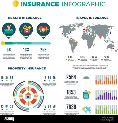 Asegurese Su Infograf A Vectorial De Negocio Tabla De Seguros E