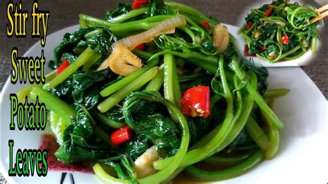 Sweet Potato Leaves Recipe Stir Fry Sweet Potato Leaves Talbos Ng