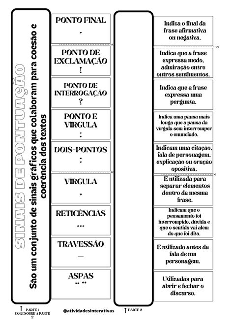 Atividade Interativa Sobre Os Sinais De Pontua O Atividades