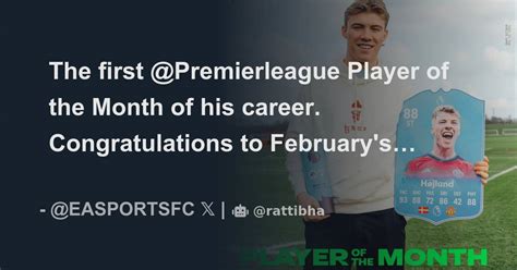 The First Premierleague Player Of The Month Of His Career