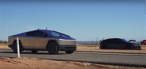 Tesla Cybertruck Drag Races Lamborghini Urus One Of Them Gets