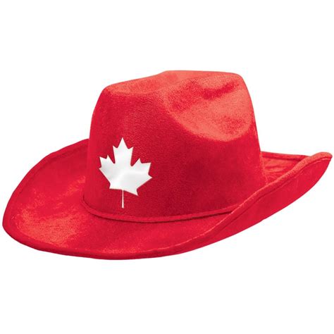 Maple Leaf Canada Day Cowboy Hat: Party at Lewis Elegant Party Supplies ...