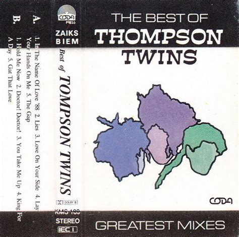 Thompson Twins The Best Of Thompson Twins Greatest Mixes Cassette