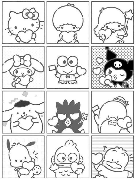 30 Sanrio Coloring Pages Free Pdf Printables Artofit