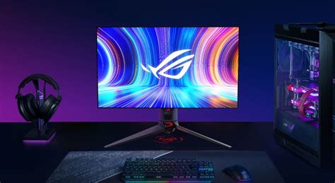 Rog Swift Oled Pg Aqdm Asus Bringt Oled Monitor Mit Hz Und P