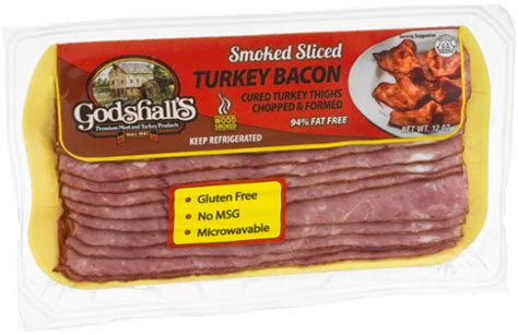 Download Turkey Bacon Png Graphic Freeuse Godshalls Turkey Bacon Smoked Sliced 12 Oz Full