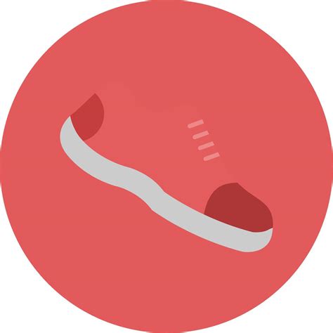 Running Shoes Flat Circle Icon 37441537 Vector Art At Vecteezy