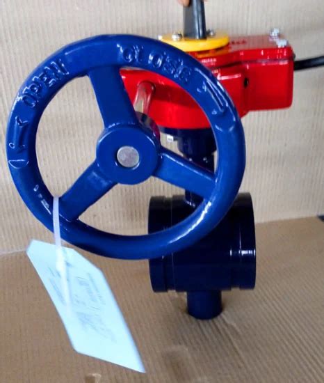 Fm Ul Fire Sprinkler System Psi Grooved Butterfly Valve With Signal