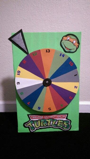 Ninja Turtle Party Game Spinner Ninja Turtle Party Tmnt Birthday