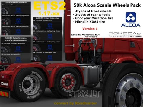 50k Scania Alcoa Wheels Pack V 1 0 ETS2 Mods