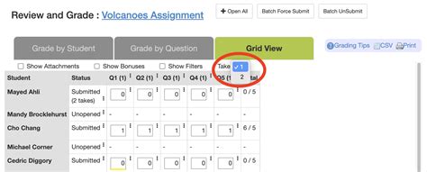 How to Grade Using the Grid View