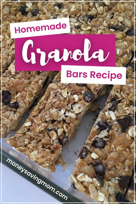 Chewy No Bake Granola Bars Recipe In 2023 No Bake Granola Bars Homemade Granola Bar Recipe