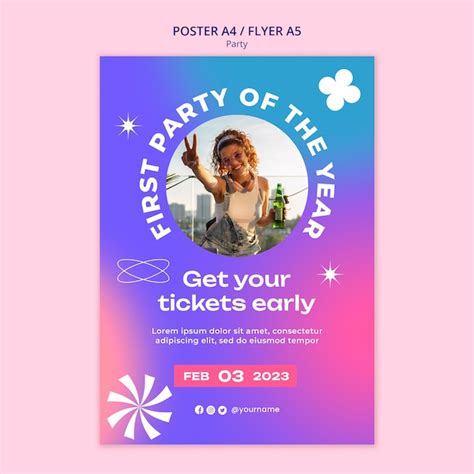 Free Psd Party Entertainment Poster Template