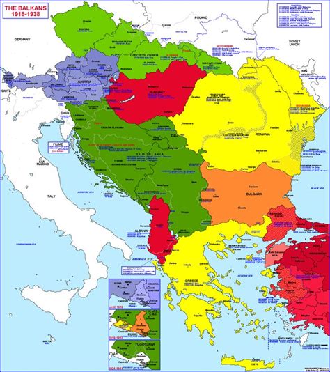 The Balkan States 1 1918 1938 Balkan States Map 1918 1938