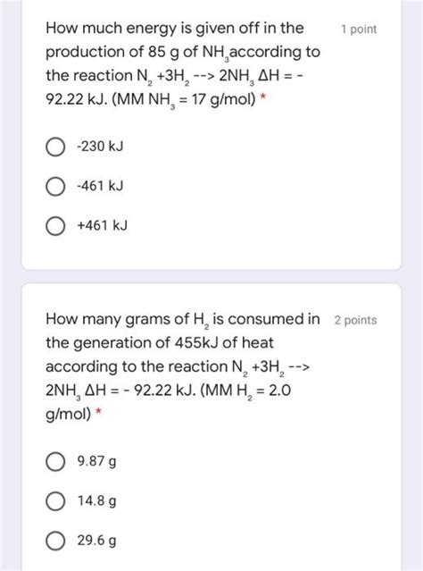 Solved Consider The Thermochemical Equation Point Ch G Chegg