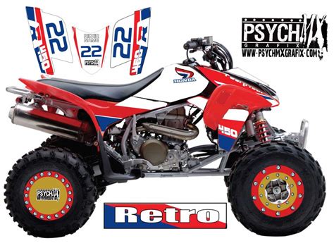 Honda Retro Series Atv Graphics Kit