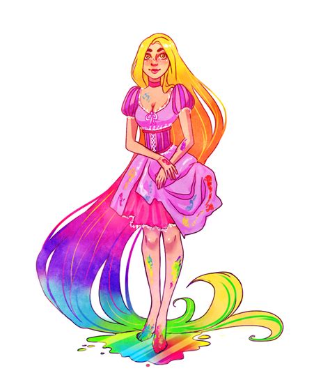 Tangled Rainbow Rapunzel By Yukihyo On Deviantart