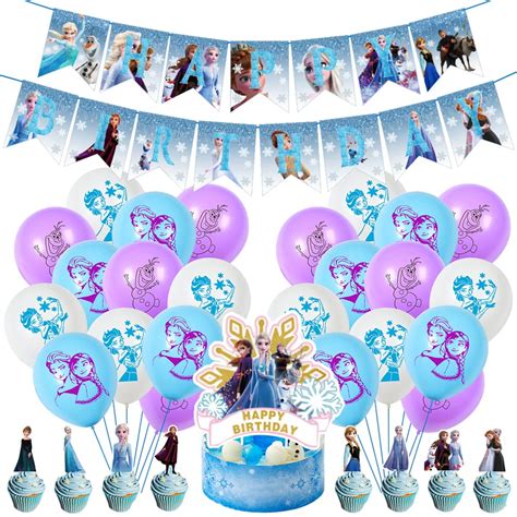 Buy Hilloly Frozen Birthday Decorations 36 Pcs Frozen Princess Birthday