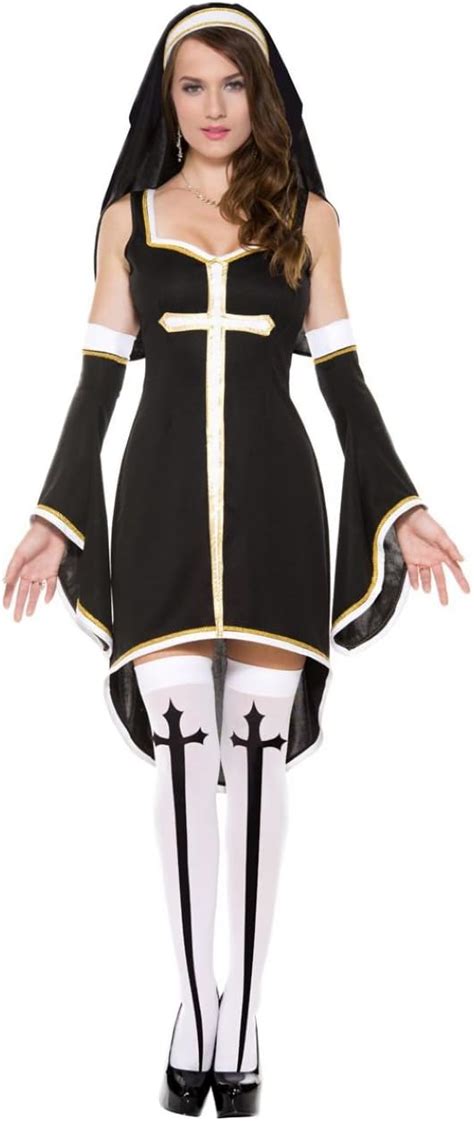 Vovoni Ltd Nun Sexy Costume Womens Hot Sexy Naughty Nun Halloween