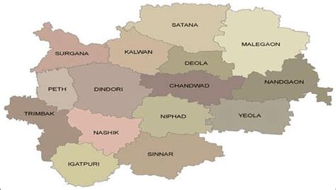 Nashik Tehsil Map, Talukas In Nashik, 55% OFF