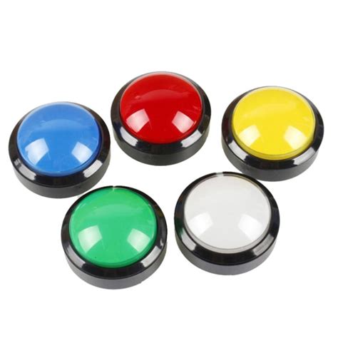 Arcade Button Colors Led Light Lamp Mm Convexity Big Round Arcade