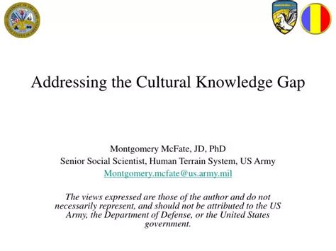 Ppt Addressing The Cultural Knowledge Gap Powerpoint Presentation