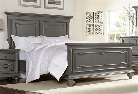 Marceline Grey Cal King Panel Bed From Homelegance 1866k 1ck Coleman Furniture