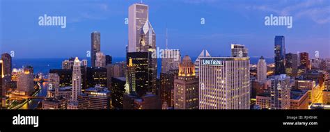 Chicago Skyline Looking Towards Lake Michigan Stock Photo - Alamy