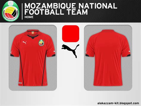 Mozambique National Football Team Fantasy Home & Away Kits (Puma ...