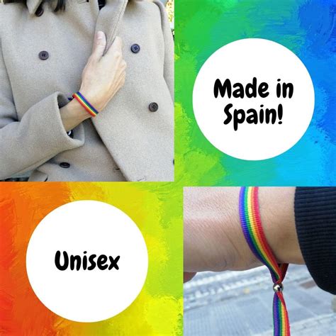GOS Best Supplies Armbänder aus Stoff Regenbogen Mehrfarbig Regenbogen Flagge LGTB Gay