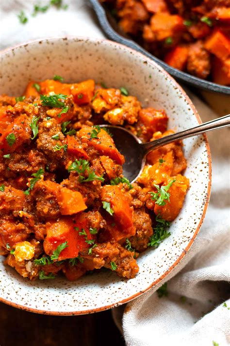 Kürbis Hackfleisch Pfanne mit Feta Super einfach Kochkarussell