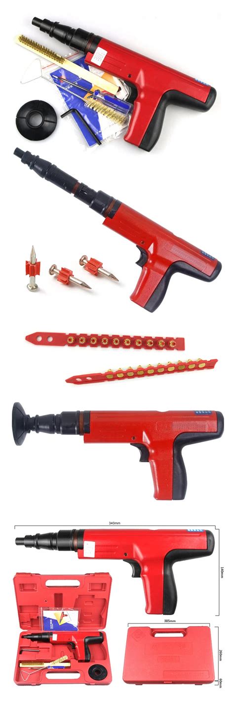 Powder Actuated Nail Gun Concrete Stud Nailer .27 Charges/nails - Buy ...