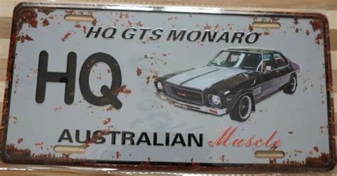 HOLDEN HQ GTS MONARO Metal Signs Australian Muscle Cars MAN CAVE SHE