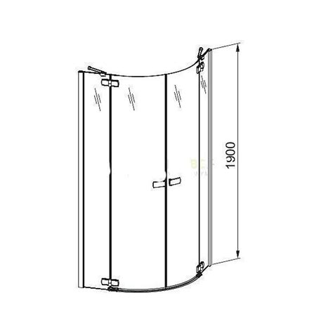 Aquaform Verra Line Cabina Semirotunda 100 Cm La Pretul De 2551 Lei