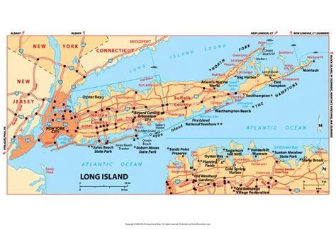 Printable Map Of Long Island - Cities And Towns Map